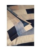 Set copripiumino in cotone stampato blu con 2 federe - 240x220 cm