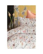 Parure housse de couette avec 2 taies d'oreiller satin de en coton imprimé multicolore - 240x220 cm