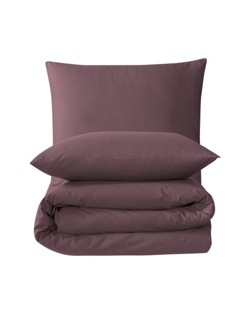 Bettbezug-Set aus Baumwolle mit 2 Kissenbezügen, 200 x 200 cm, Violett