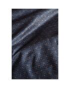 Set copripiumino in cotone stampato blu con 2 federe
