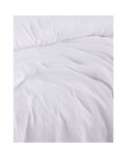 Drap housse gaze de coton blanc