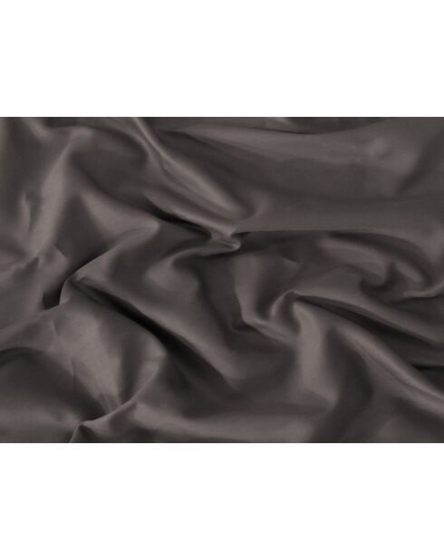 Taie de traversin en coton anthracite - 86x185 cm