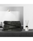 Set di 3 teli da bagno in cotone antracite - 70x130 cm