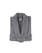 Albornoz gris de algodón para hombre