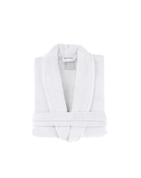 Peignoir homme en coton blanc