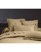 Set copripiumino beige 100% cotone satinato