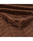 Manta de chocolate Arya - 180 x 220 cm