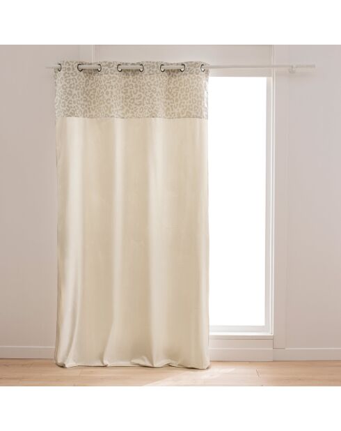 Cortina con ojales Wild natural, 140 x 240 cm