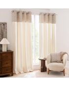 Cortina con ojales Wild natural, 140 x 240 cm