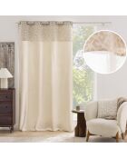 Cortina con ojales Wild natural, 140 x 240 cm