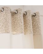 Cortina con ojales Wild natural, 140 x 240 cm