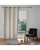 Tenda con occhielli naturali Olympe - 140 x 260 cm