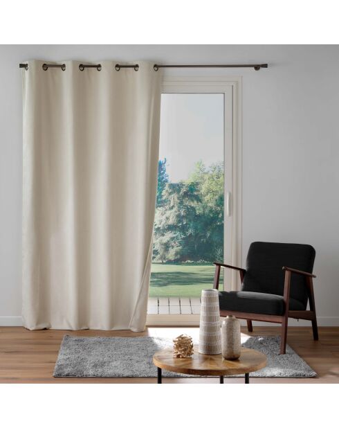 Tenda con occhielli naturali Olympe - 140 x 260 cm