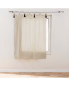 Tenda con passanti Cyrine beige - 140 x 180 cm