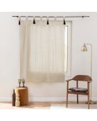 Tenda con passanti Cyrine beige - 140 x 180 cm