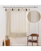 Tenda con passanti Cyrine beige - 140 x 180 cm