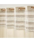 Santos Ösenvorhang aus Baumwolle, 140 x 240 cm, Beige