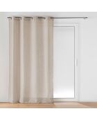 Cloris Ösenblende, 140 x 240 cm, taupe