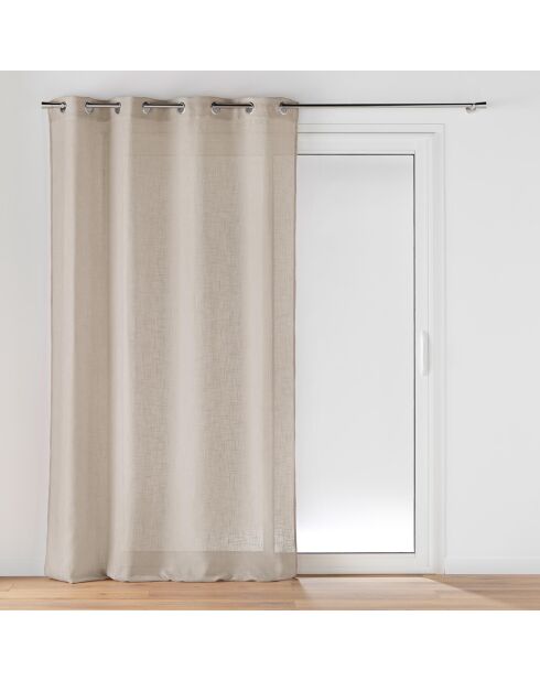 Pannello con occhielli Cloris taupe - 140 x 240 cm