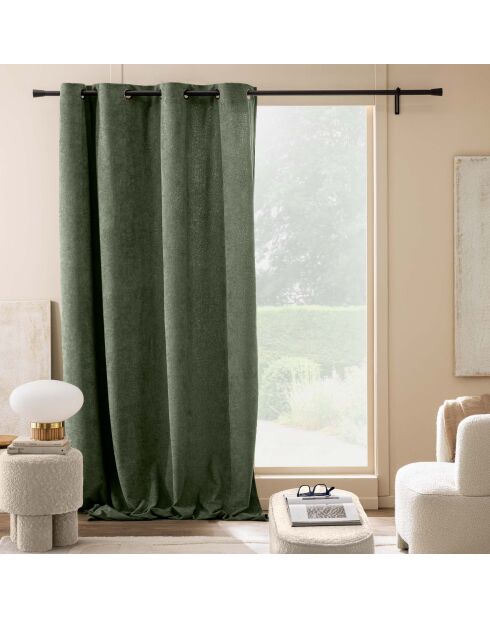 Rideau à oeillets Winona cedre - 140 x 260 cm