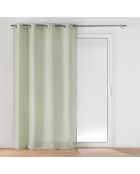 Cloris sage paneel met oogjes - 140 x 240 cm