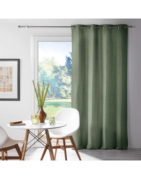 Cortina con ojales de cedro chino, 135 x 240 cm
