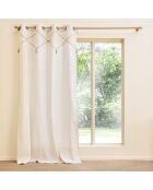 Tenda con occhielli Lacia, colore: avorio, 140 x 240 cm