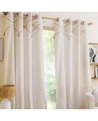 Tenda con occhielli Lacia, colore: avorio, 140 x 240 cm