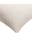 Cirana lichtbeige kussen - 45 x 45 cm