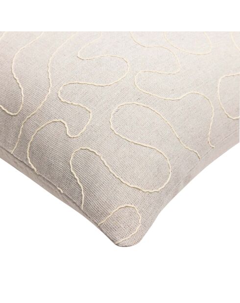 Cirana lichtbeige kussen - 45 x 45 cm