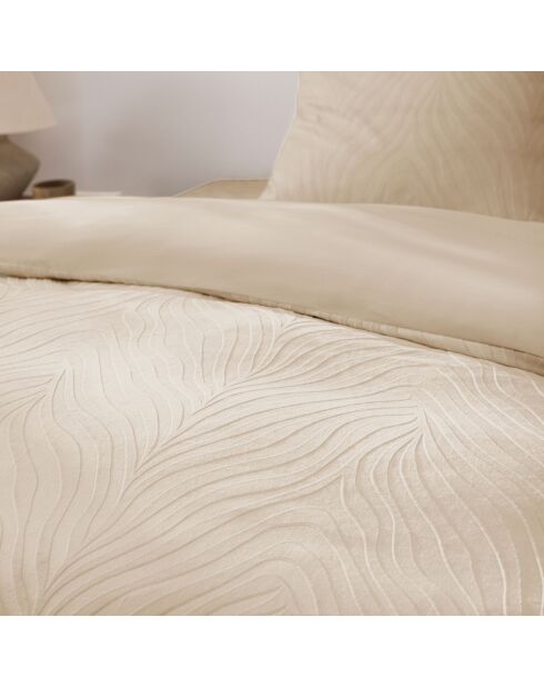 Parure 3 pièces Zanoa sable - 240 x 220 cm