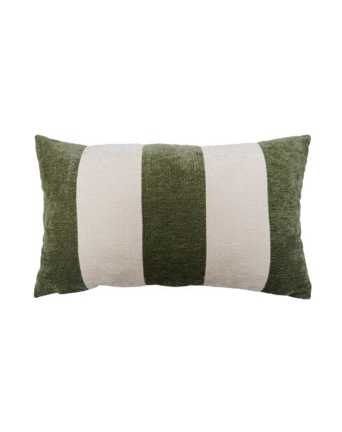 Cojín Elmet blanco/verde - 30 x 50 cm
