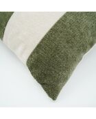 Cojín Elmet blanco/verde - 30 x 50 cm