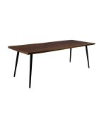 Mesa de comedor negra Alagon - 200 x 90 x 75 cm