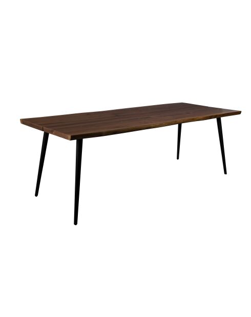Mesa de comedor negra Alagon - 200 x 90 x 75 cm