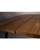 Mesa de comedor negra Alagon - 200 x 90 x 75 cm