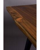 Mesa de comedor negra Alagon - 200 x 90 x 75 cm