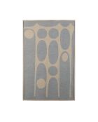 Décoration murale Galaxy bleue et beige - 48 x 104 x 5 cm