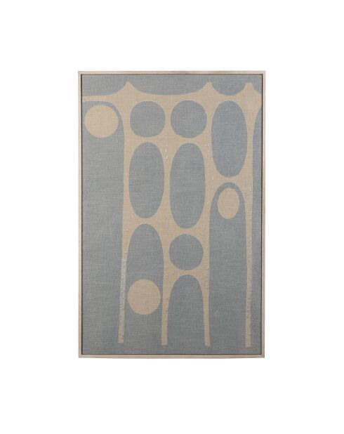Decoración de pared azul y beige con forma de galaxia, 48 x 104 x 5 cm