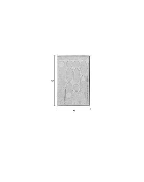 Décoration murale Galaxy bleue et beige - 48 x 104 x 5 cm
