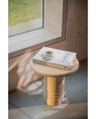 Tavolino Chunk beige - 45 x 45 x 45 cm