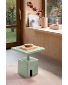 Mesa auxiliar verde gordita - 40 x 40 x 45 cm