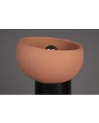 Lampe de table Zahra rouge - 26 x 26 x 47 cm