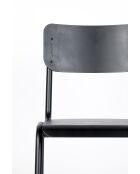 Back To School buitenstoel zwart - 49 x 43 x 82,5 cm
