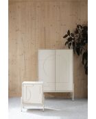 Tavolino Faces beige - 45 x 35 x 60 cm