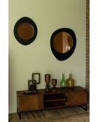 Miroir Aren noir - 71 x 59 x 5 cm