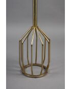 Table d'appoint Salerno M en marbre verte - 25 x 25 x 56 cm