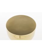 Mesa auxiliar Gonna Make You Sweat, color dorado, 29 x 29 x 48 cm