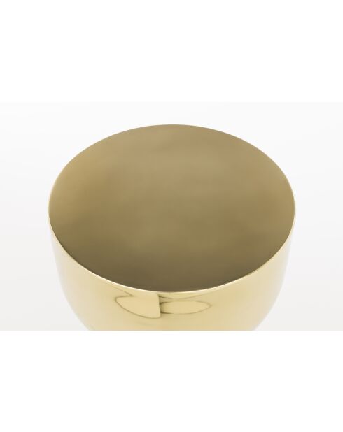 Mesa auxiliar Gonna Make You Sweat, color dorado, 29 x 29 x 48 cm