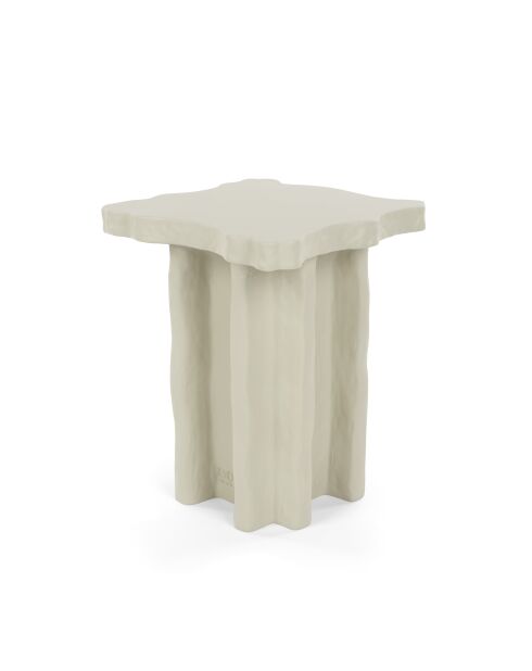 Tavolino quadrato Born To Be Alive, beige, 41 x 41 x 51 cm